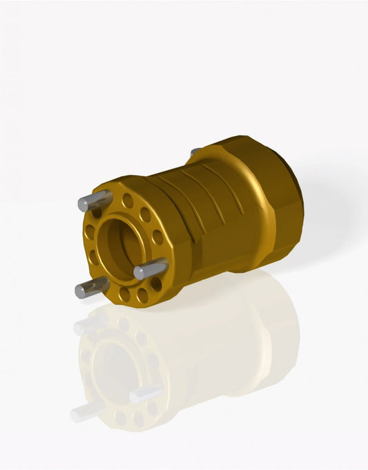 REAR HUB Ø50XL105MM TITAN GOLD ANODIZED