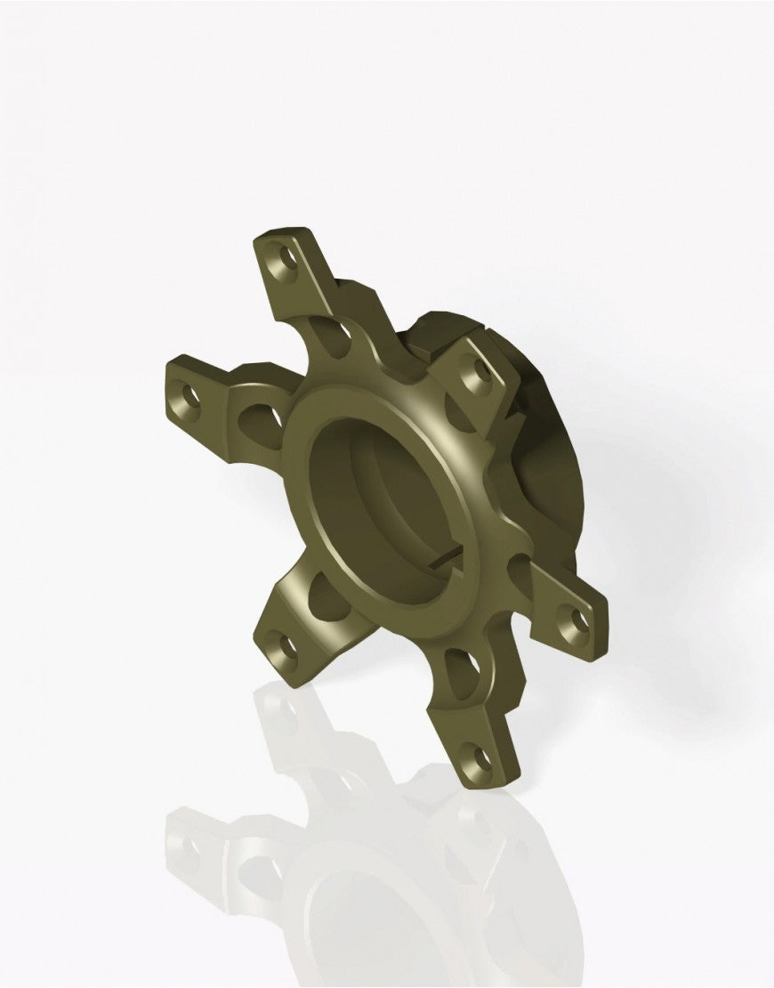SPROCKET SUPPORT FOR Ø50MM AXLE TITAN GOLD ANODIZED